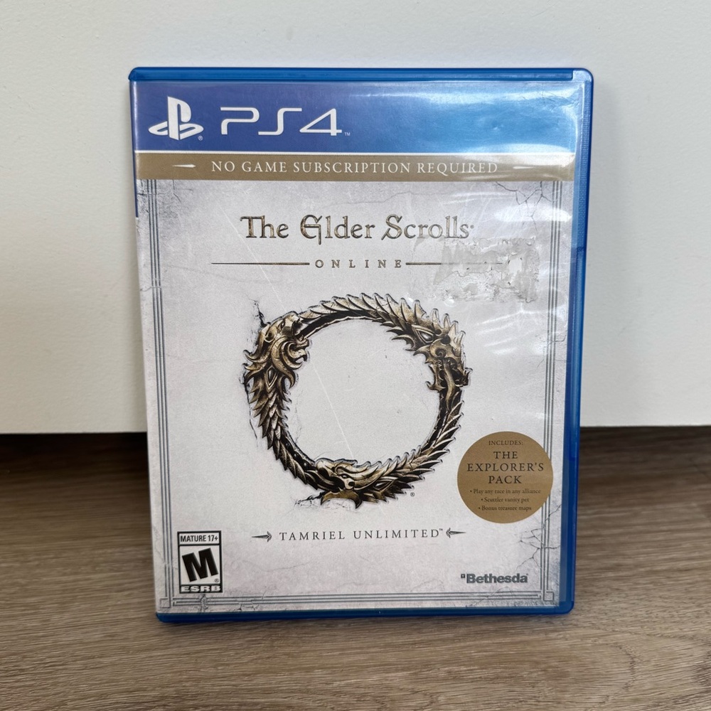 Elder Scrolls Online PS4 Game Tamriel Unlimited ESO RPG Complete w Case